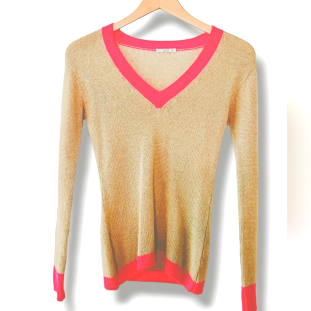 Prada Sweater Hot Pink and Beige